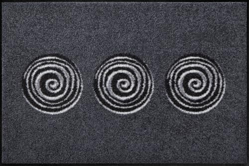 Salonloewe Fussmatte Finn anthrazit I Schmutzfangmatte & Fußabtreter für Innen 50 x 75 cm