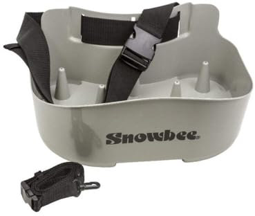 Snowbee Lightweight Anti-Crack Hard Plastic Fly Line Stripping Basket with Adjustable Webbing Waist Belt - Grey, One Size