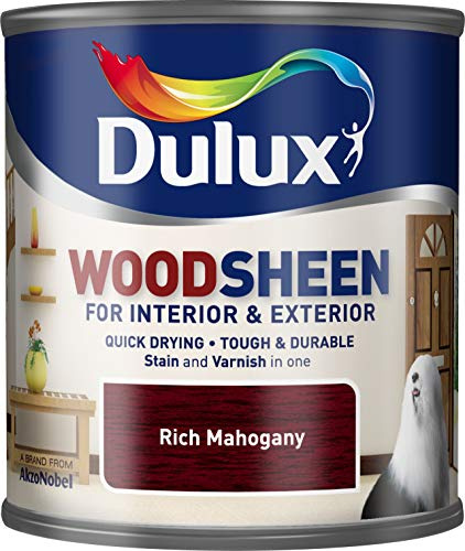Dulux Quick Drying Interior/Exterior Woodsheen Stain and Varnish antique pine 750 ml