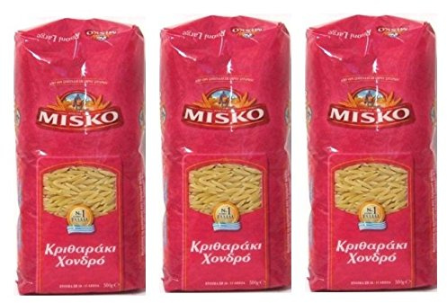 3x 500 g Set Reisnudeln dick aus Griechenland Hartweizennudeln Hartweizen griechische Reis Nudeln 1,5 kg + Probiersaachet Olivenöl aus Kreta a 10 ml