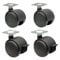 WAGNER, schwarz, (Ø) 50 mm, 4tlg. Set-hart, mit Platte