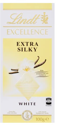 Lindt - Tablette Extra Velouté EXCELLENCE - Chocolat Blanc, 100g