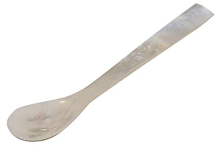 Cilio 331103 Eierlöffel aus Perlmutt, 11,5 cm, Silber
