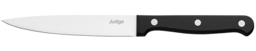 Judge Classic 12cm / 5 Utility Knife with Pointed Stainless Steel Blade, Dishwasher Safe, Silver
