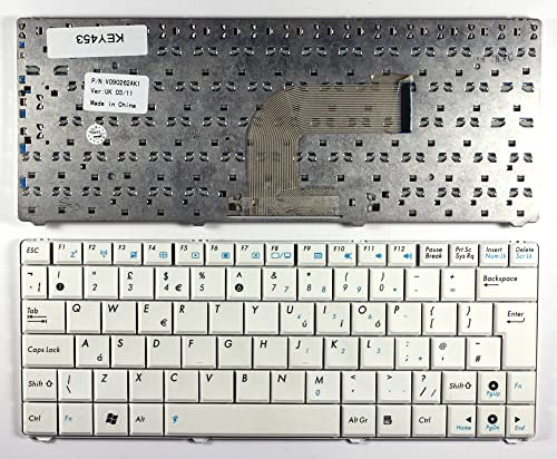 Asus N10J Laptop-Tastatur, UK-Layout, Weiß