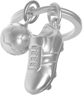 METALMORPHOSE - Porte-clés Métal 3D Chaussure & Ballon de Foot - Passion Sport, Football - Cadeau Homme - MTM909