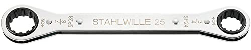 STAHLWILLE Nr. 25aSP Ratschenringschlüssel Spline-Gr.16 x 18 L.174 mm