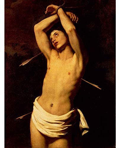 Bumblebeaver Painting Portrait Allegory Religion RENIERI ST Sebastian Poster Print Farbe Porträt Allegorie