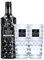 Three Sixty Vodka Black 42% 0,7l Set mit 2 Longdrink Gläsern 0,3l