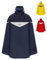 HOCK Premium Fahrrad Regenponcho 'Super Praktiko' mit Lüftung und seitlicher Armöffnung - 100% wasserdichter Fahrradponcho für Herren & Damen (Blau, XXL)