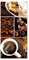 banjado® Magnettafel 37 x 78cm / Magnetwand aus Metall/Magnetpinnwand als Memoboard/Pinnwand Magnettafel Küche, Büro, Kinderzimmer inkl. 4 Magnete & Montageset - Motiv Kaffee&Schokolade