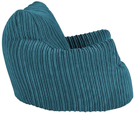 Lounge Pug, Kindersessel Sitzsack für Kleinkinder, Sitzsack Kinder, Cord Türkis