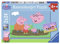 Ravensburger 09082 - Peppa Pig: Glückliches Familienleben, 2 x 24 Teile Puzzle