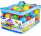 BESTWAY 52027 - Bolas de Colores para Piscina de Bolas Hinchable 100 Unidades de PVC con Bolsa de Transporte 4 Azul, Amarillo, Verde y Rosa Diámetro 6,4 cm