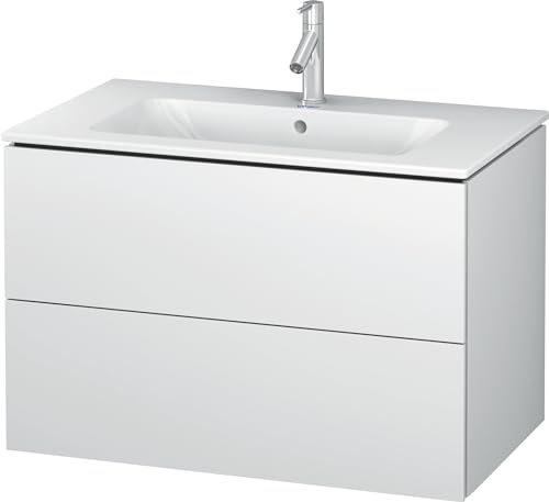 Duravit L-Cube Two Drawer Wall-Mount Vanity Unit White