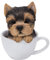 (Yorkie) - Adorable Teacup Pet Pals Puppy Collectible Figurine 15cm (Yorkie)