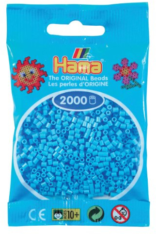 Hama Perlen, Mini-Größe 2.5mm Blassblau