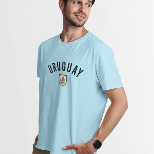 World of Football Ringer T-Shirt Uruguay Logo - L