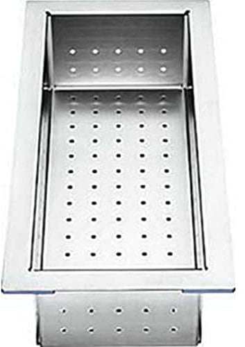 BLANCO Resteschale Edelstahl | 420 x 200 mm | Gelocht