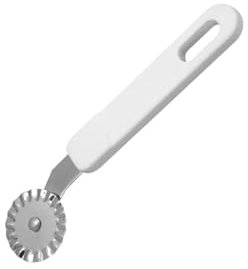 Zenker 42940 Roulette à pâtisserie, roulette pour beignets, roulette de cuisine, Acier inoxydable, Plastique, 16 x 4 x 1 cm, Blanc