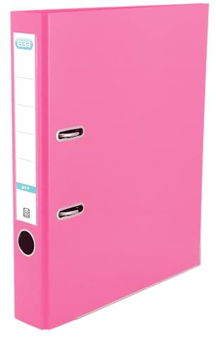 Elba Premium Akten-Ordner A4, smart Pro plus, 5 cm schmal, Kunststoff Ordner, pink, 1 Stück