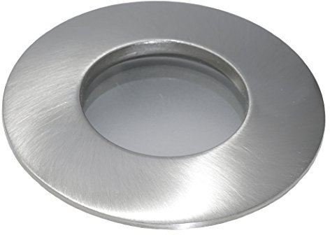 Kamilux Badstrahler Badezimmer Einbaustrahler AQUA IP65 edelstahl geb + 230V GU10 5W = 50W POWER LED kaltweiss/tageslichtweiss