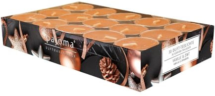 pajoma® Teelichte 30 Stück, Adventszauber | Duft-Teelichte in Aluminiumhülle, Brenndauer ca. 4 Stunden - Höhe 1,5 cm ø 3,5 cm | Premium Qualität | Deko, Gastronomie, Outdoor, Windgläser, Hochzeit