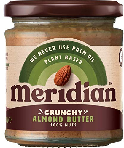 6 Pack of Meridian 100% Crunchy Almond Butter 170 g