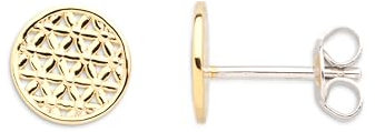 XENOX Ohrringe XS2911G Damen Ohrstecker Lebensblume Symbolic Power Sterling-Silber 925 Gold