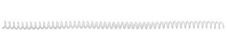 GBC 9666011 CoilBind Binderücken, Plastik, A4, Color coils 20 mm, 100 Stück, weiß