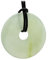 Budawi® Serpentin China Jade Donut Anhänger Kettenanhänger 35 mm