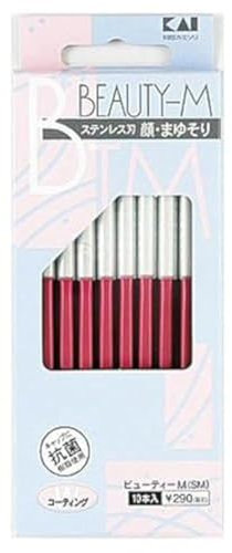 KAI Japanischer Damen Rasierer *10 Rasierer enthalten, Box, 30 Gramm, Edelstahl, Multicolor, Empfindlich, Rostbeständig, Frauen, Damen