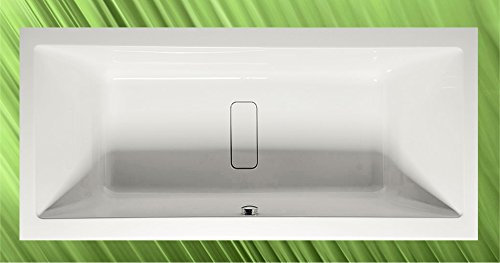 Badewanne MARLENE 180x80x48cm, mit Ablaufgarnitur/Sifon und Wannenfüßen