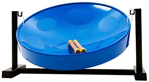 Jumbie Jam JJ3050 Tisch-Steeldrum mit Ständer und Schlägeln, Blau