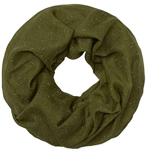 Soul-Cats Loop-Schal/Halstuch mit Glitzer in der Farbe grün