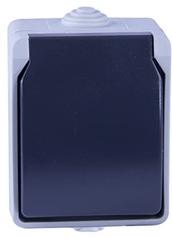 Dio Enchufe 2P+T en superficie Aquatop IP54 Gris y Blanco
