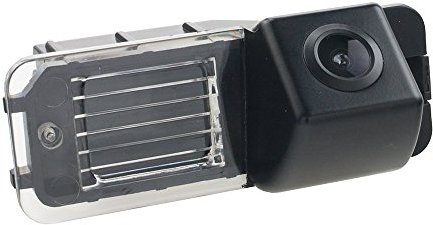 Farb-Rückfahrkamera Kennzeichenleuchte 1K8943021 (NTSC, CMOS, 170°, IP68) für Polo (6R)/ Cross Polo (6R), Golf VI/Golf Plus ; Passat (B6) CC ; Farbe: schwarz