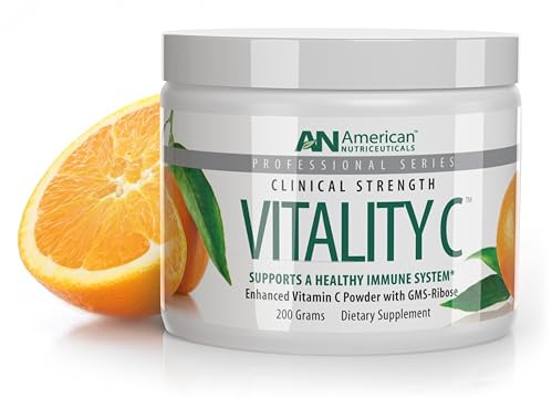 American Nutriceuticals Vitamin C Powder Sugar Free - Immune Booster -Non-Acidic - No Upset Stomach, No Gas - 4000mg (30-Day Supply)