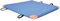 Grevinga® TÜV-Süd zertifizierte Turnmatte (VB 120) | 100 x 100 x 6 cm | BLAU | mit Lederecken und Tragschlaufen