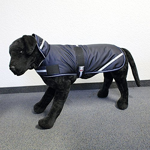 Wallace & Jones | Hundemantel Eisbär - Double Diamond Dunkelblau Rückenlänge ca. 80cm