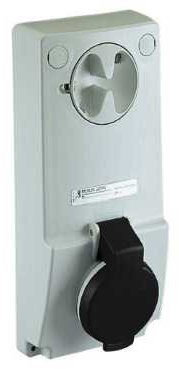 Schneider 82049 Prise de Courant verrouillée 32 A 3p+N+E 480-500 V AC IP44 Gris