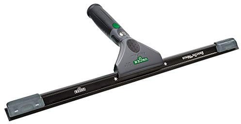 UNGER ErgoTec Ninja Fensterwischer 30° (Breite 30 cm, ergonomischer Griff, mit Soft-Gummi, Zwei Gummi Positionen, Fensterabzieher mit Schwenkfunktion) E3300