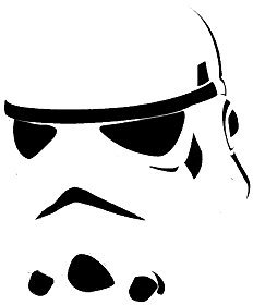 Star Wars Storm Trooper - Vinyl Decal Sticker - perfect present for fans FREE P&P (BLACK) Small by PRO CUT GRAPHICS