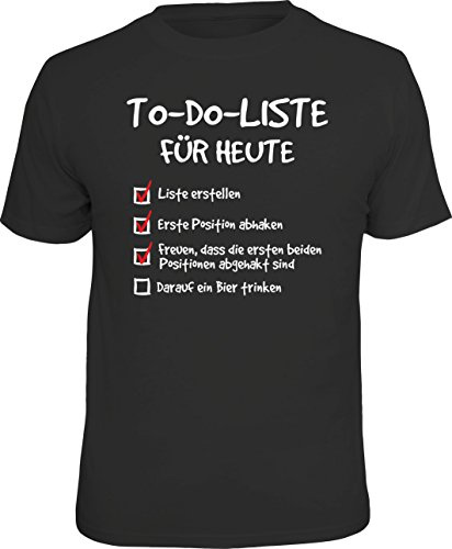 RAHMENLOS Original T-Shirt für den Vielbeschäftigten: to do Liste,