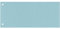 Q-Connect KF00512 Trennblätter, Farbregister, Aktenfahnen, Universalregister Trennstreifen 10,5x24cm 100 Stück blau