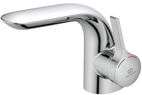 Ideal Standard A4258AA Melange Waschtischarmatur mit Zugknopf-Ablaufgarnitur
