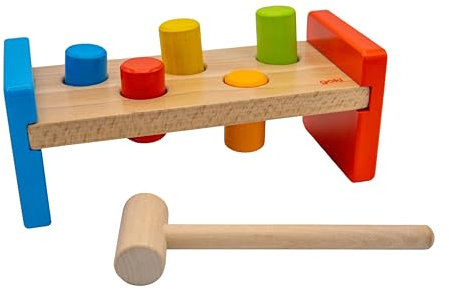 Goki 58581 - Hammerbank - Basic, Buntes & Motorikförderndes Spielzeug