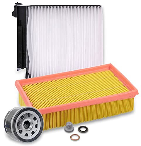 BESTPRICE Set di filtri di ispezione con 1x filtro aria, 1x filtro abitacolo, 1x filtro olio Compatibile con NISSAN MICRA III (K12), NOTE (E11, NE11), RENAULT CLIO III MODUS/GRAND MODUS (F/JP0_)