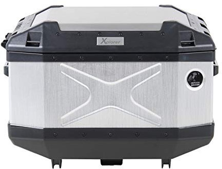 HEPCO&BECKER H&B Motorradtopcase Topcase Xplorer Aluminium 45 Liter Silber, Unisex, Tourer, Ganzjährig
