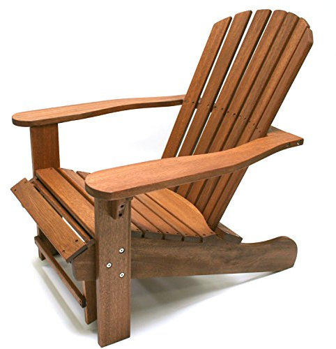 Outdoor Interiors cd3111 Eukalyptus Adirondack Stuhl und Gebaut in Ottoman